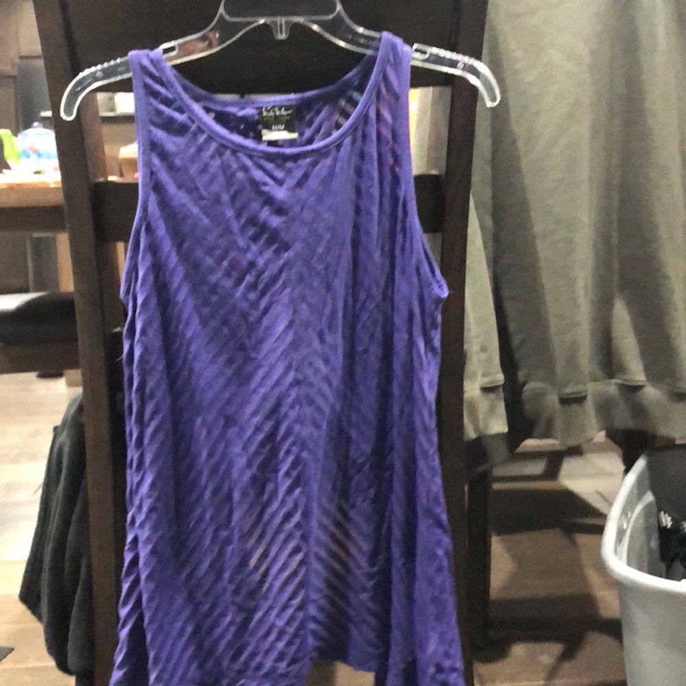 Open back tank top